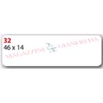 BUSTA DI ETICHETTE MARKIN COD. 32 MM 46 X 14, SU FOGLIO, 210 ETICHETTE AUTOADESIVE